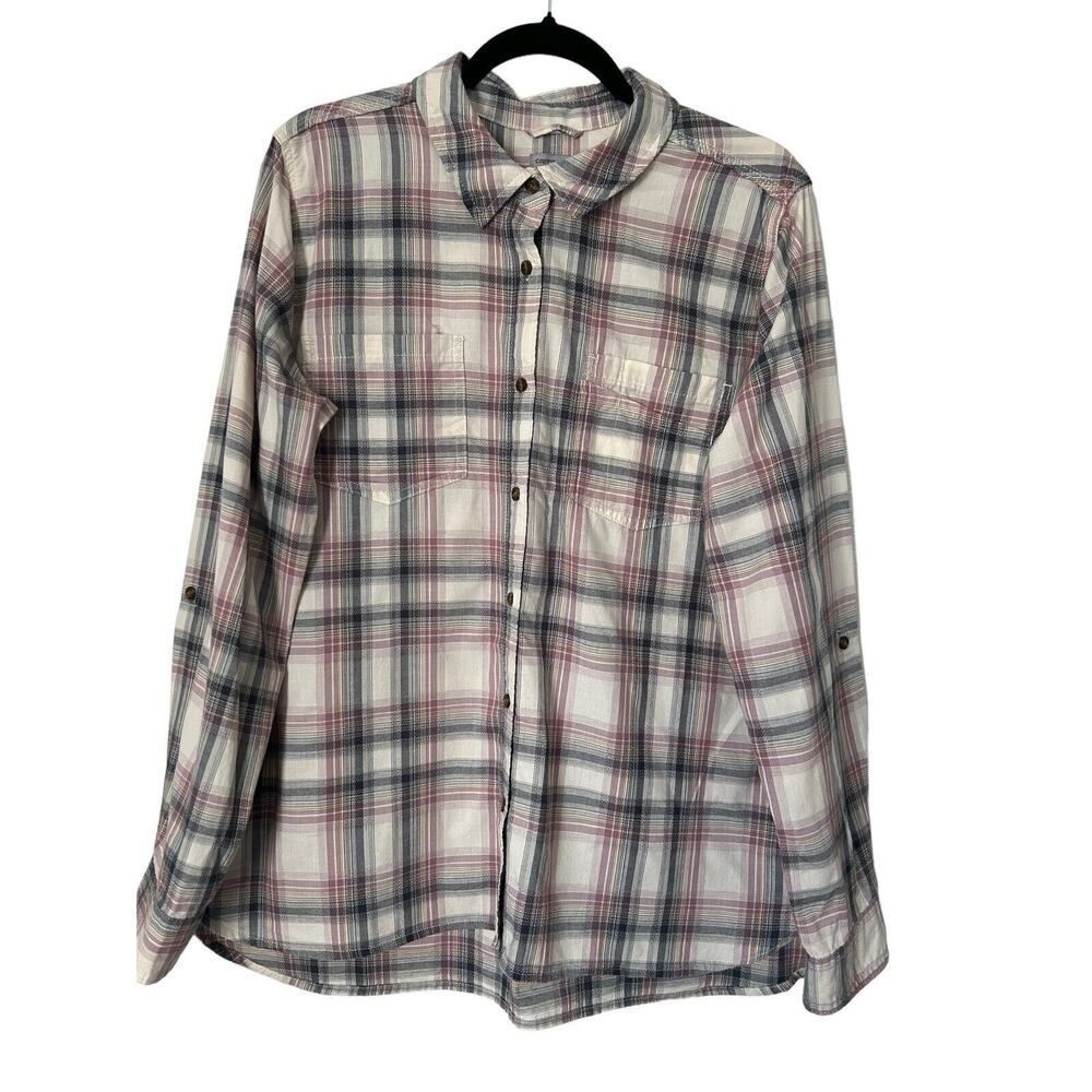Carhartt Shirt Womens‎ Size XL Plaid Button Up 100% Cotton Outdoors Utility Work